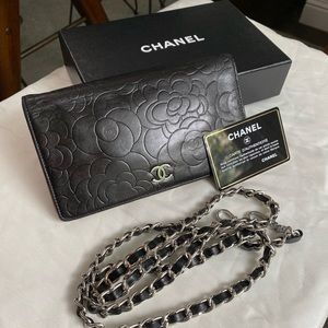 Chanel Camellia WOC as crossbody/shoulder bag